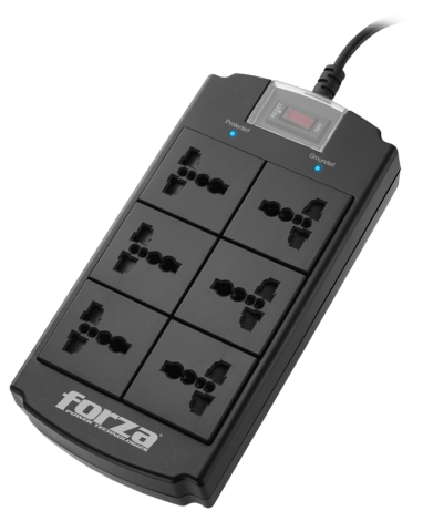 Forza 6-Outlet Home/Office Universal Surge Protector FSP-06MN